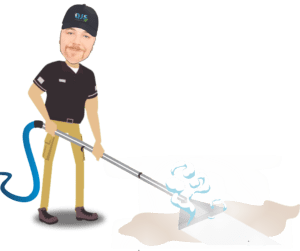 cartoon of carpet cleaner